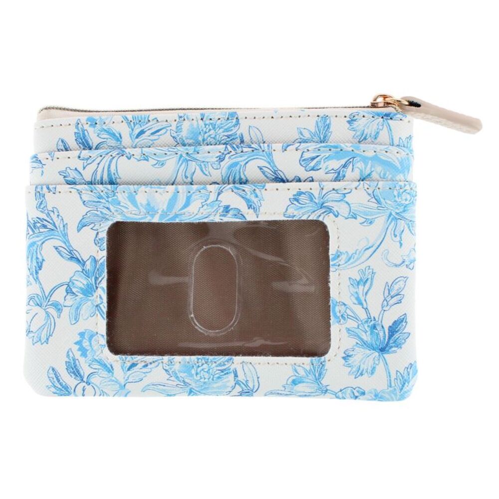 Buxton Women's Colorful Designer Premium Faux Leather Large ID Coin Case
